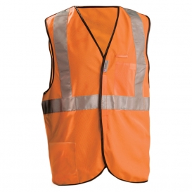 OccuNomix LUX-SSBRP Premium Solid 5 Point Breakaway Safety Vest - Orange