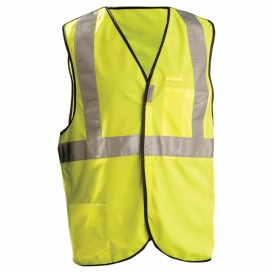 OccuNomix LUX-SSBRP Premium Solid 5 Point Breakaway Safety Vest - Yellow/Lime
