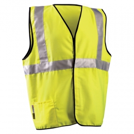 OccuNomix LUX-SSCGFR Classic Cotton Solid FR Safety Vest - Yellow/Lime