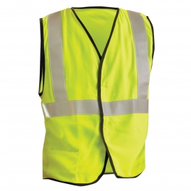 OccuNomix LUX-SSG/FR Type R Class 2 Premium Solid FR Safety Vest - Yellow/Lime