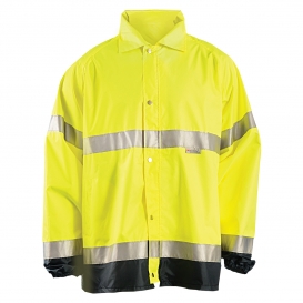 OccuNomix LUX-TJR Type R Class 3 Breathable Rain Jacket - Yellow/Lime