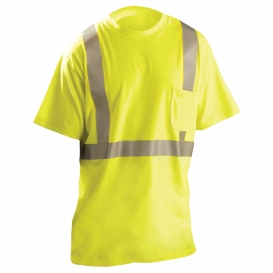 OccuNomix LUX-TP2/FR Type R Class 2 FR Safety T-Shirt - Yellow/Lime