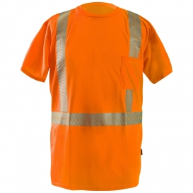 OccuNomix LUX-TSSP2B Type R Class 2 Segmented Tape Safety T-Shirt - Orange