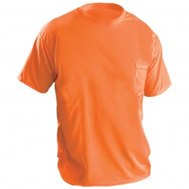OccuNomix LUX-XSSPB Wicking Birdseye Safety T-Shirt - Orange