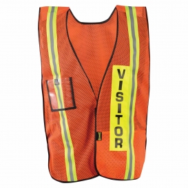 OccuNomix LUX-XVIS Two-Tone Pre-Printed VISITOR Safety Vest