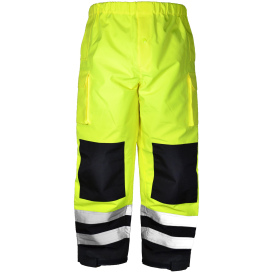 OccuNomix SP-RSPBK Black Bottom Breathable Rain Pant - Yellow/Lime