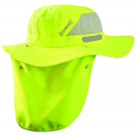 OccuNomix TD500 Wicking & Cooling Ranger Hat w/ Neck Shade - High Viz Yellow