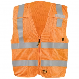 OccuNomix TSE-IMBZ Self Extinguishing Break-Away Safety Vest - Orange