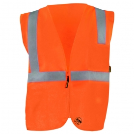 OccuNomix TSE-ISZ Type R Class 2 Self Extinguishing Solid Safety Vest - Orange