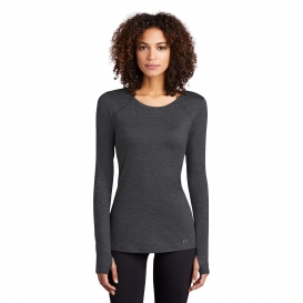 OGIO Endurance LOE340 Ladies Force Long Sleeve Tee - Blacktop Heather