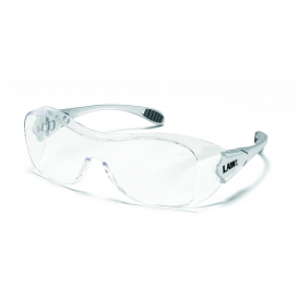 Crews OG110AF Law OTG Safety Glasses - Silver Temples - Clear Anti-Fog Lens