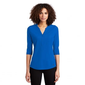 OGIO LOG104 Ladies Jewel Henley - Electric Blue