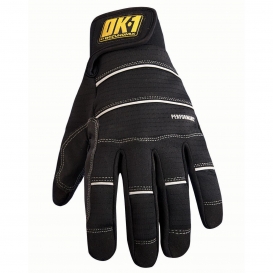 OK-1 CCG300 CoolCore Wicking Work Gloves - Black
