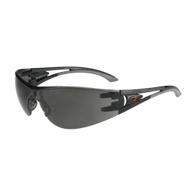 Radians Optima Safety Glasses - Black Temples - Smoke Lens