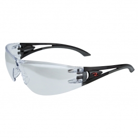 Radians OP1090ID Optima Safety Glasses - Black Temples - Indoor/Outdoor Mirror Lens