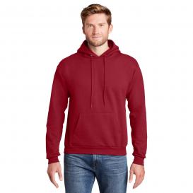 Hanes P170 EcoSmart Pullover Hooded Sweatshirt - Deep Red