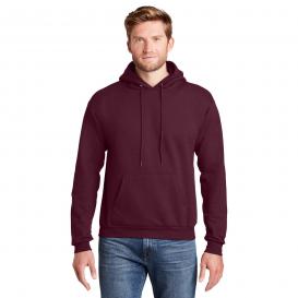 Hanes P170 EcoSmart Pullover Hooded Sweatshirt - Maroon
