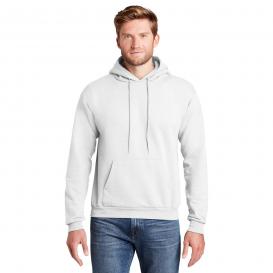 Hanes P170 EcoSmart Pullover Hooded Sweatshirt - White