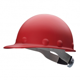 Fibre Metal P2HNRW Roughneck High Heat Hard Hat - Ratchet Suspension - Red
