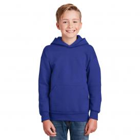 Hanes P470 Youth ComfortBlend EcoSmart Pullover Hooded Sweatshirt - Deep Royal