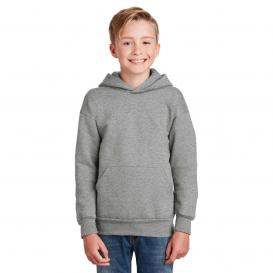 Hanes P470 Youth ComfortBlend EcoSmart Pullover Hooded Sweatshirt - Light Steel