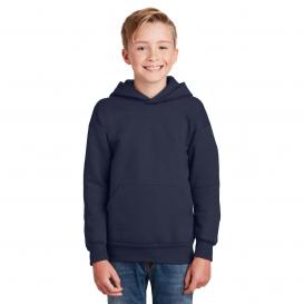 Hanes P470 Youth ComfortBlend EcoSmart Pullover Hooded Sweatshirt - Navy