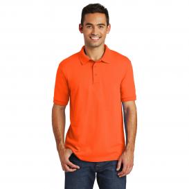 Port & Company KP55 Core Blend Jersey Knit Polo - Safety Orange