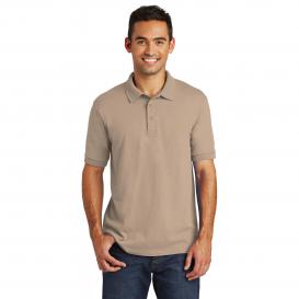 Port & Company KP55T Tall Core Blend Jersey Knit Polo - Sand
