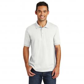 Port & Company KP55T Tall Core Blend Jersey Knit Polo - White