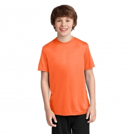Port & Company PC380Y Youth Essential Performance Tee - Neon Orange