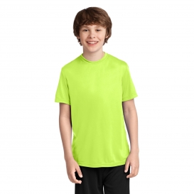 Port & Company PC380Y Youth Essential Performance Tee - Neon Yellow