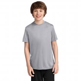 Port & Company PC380Y Youth Performance Tee - Silver