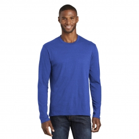 Port & Company PC455LS Long Sleeve Fan Favorite Blend Tee - True Royal Heather