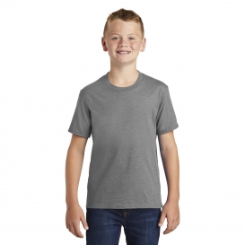 Port & Company PC455Y Youth Fan Favorite Blend Tee - Graphite Heather