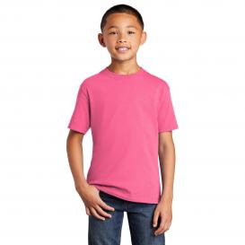 Port & Company PC54Y Youth Core Cotton Tee - Neon Pink