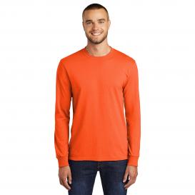 Port & Company PC55LST Tall Long Sleeve Core Blend Tee - Safety Orange