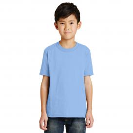 Port & Company PC55Y Youth Core Blend Tee - Light Blue