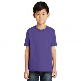 Port & Company PC55Y Youth Core Blend Tee - Purple
