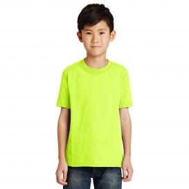 Port & Company PC55Y Youth Core Blend Tee - Safety Green