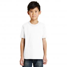 Port & Company PC55Y Youth Core Blend Tee - White