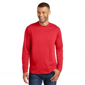 Port & Company PC590 Performance Fleece Crewneck Sweatshirt - Red