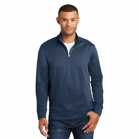 Port & Company PC590Q Performance Fleece 1/4-Zip Pullover Sweatshirt - Deep Navy