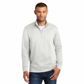 Port & Company PC590Q Performance Fleece 1/4-Zip Pullover Sweatshirt - Silver