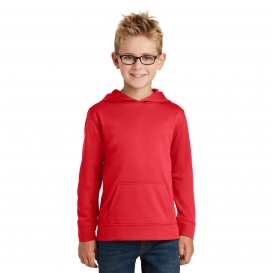 Port & Company PC590YH Youth Performance Fleece Pullover Hooded Sweatshirt - Red