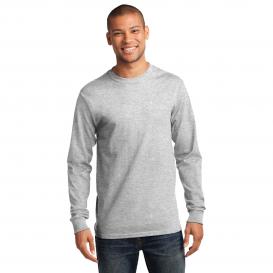 Port & Company - Tall Long Sleeve Essential Tee. PC61LST Ash