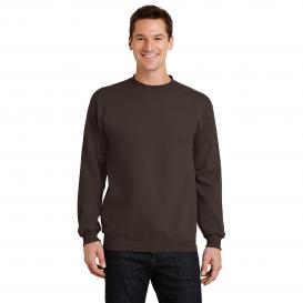 Port & Company PC78 Core Fleece Crewneck Sweatshirt - Dark Chocolate Brown