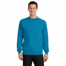 Port & Company PC78 Core Fleece Crewneck Sweatshirt - Neon Blue