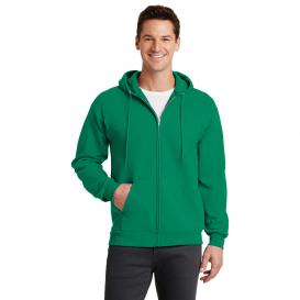 Port & Company PC78ZH Core Fleece Full-Zip Hooded Sweatshirt - Kelly