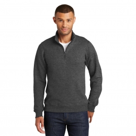Port & Company PC850Q Fan Favorite Fleece 1/4-Zip Pullover Sweatshirt - Dark Heather Grey
