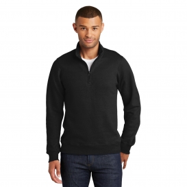 Port & Company PC850Q Fan Favorite Fleece 1/4-Zip Pullover Sweatshirt - Jet Black